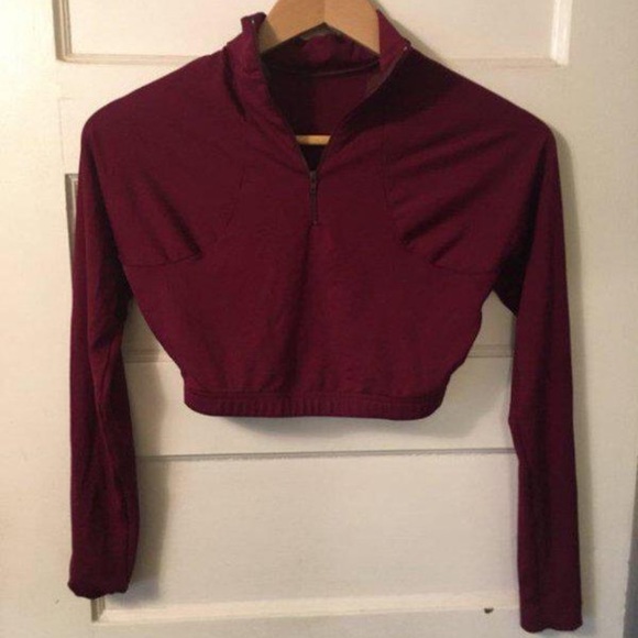 Crop Mock Neck Long Sleeve - Picture 3 of 5
